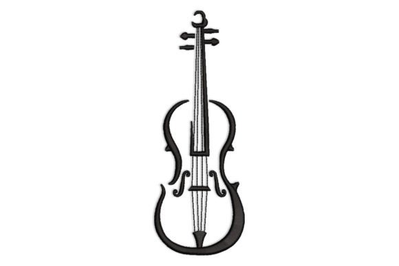 A Deep Dive into the Violin Embroidery Design for Boutique Apparel