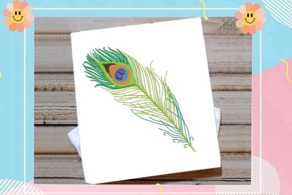 A Designer's Review: Multicolor Peacock Feather Embroidery