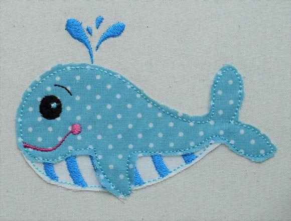 A Designer's Review of the Baby Whale Applique Embroidery File