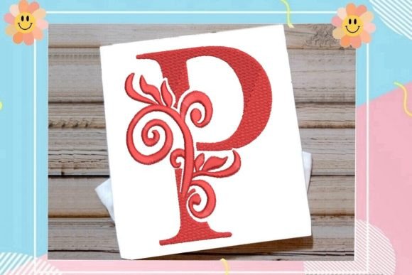 A Graceful Letter P Monogram for Personalized Gifts