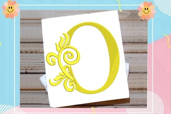 A Graceful Monogram for Seasonal & Holiday Embroidery Projects