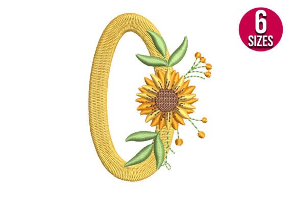 A Sweet Sunflower Zero for Personalized Embroidery Projects