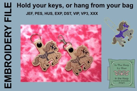 An Embroidery Designer's Review: Crafting with the Horse Key Fob