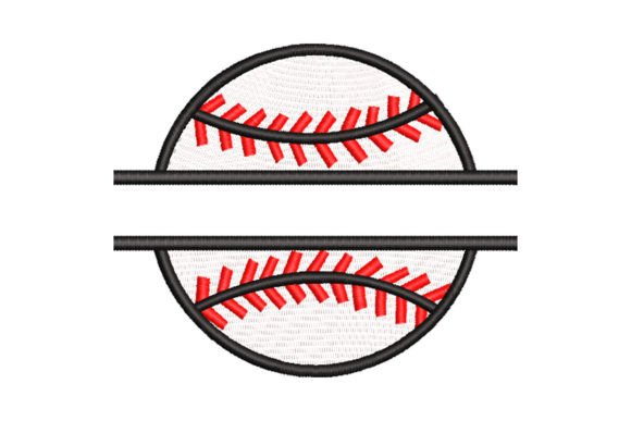 Crafting Premium Sweatshirts with the Split Baseball Embroidery Design