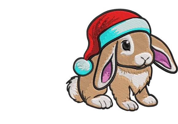 Evaluating the Cute Christmas Bunny Embroidery Design