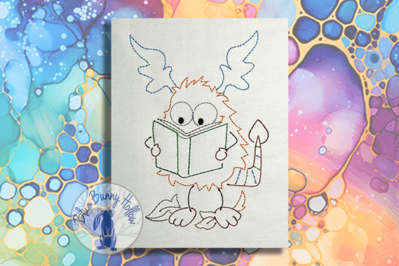 Monsters Read There: A Redwork Embroidery Review