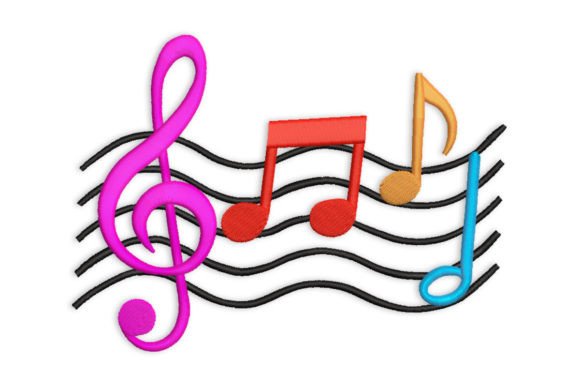 Reviewing the Coloured Music Notes Embroidery Design for Personalized Gifts