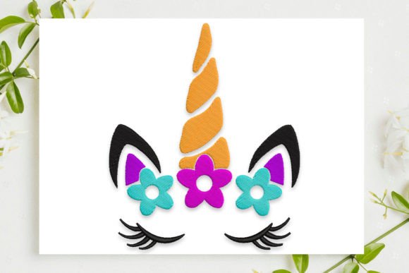 Why the Pretty Eyes Unicorn Head Embroidery Design is a Seller's Dream